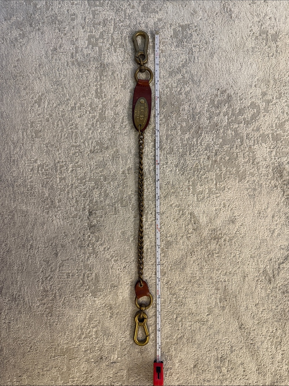 DSQUARED Brass and Leather Chain for jeans - Picture 5 of 6